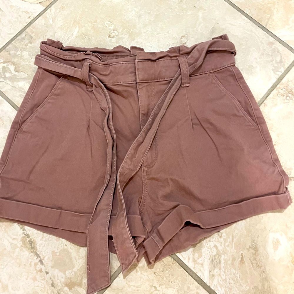 Express High Waist Mauve Shorts